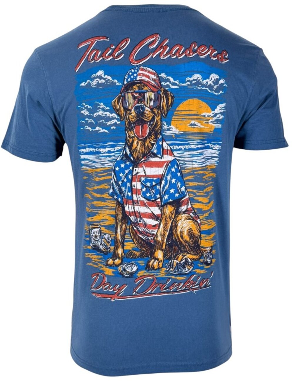 Tail Chasers Club Men’s T-shirt Day Drinkin - Picture 3 of 9